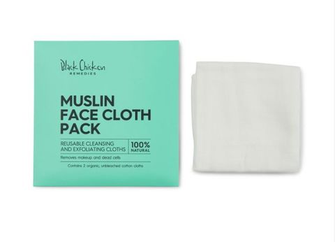 Black Chicken Remedies Muslin Face Cloth 2 Pack