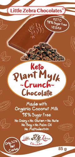 LZC Keto Plant Mylk Crunch Chocolate 85g x 12 CDU