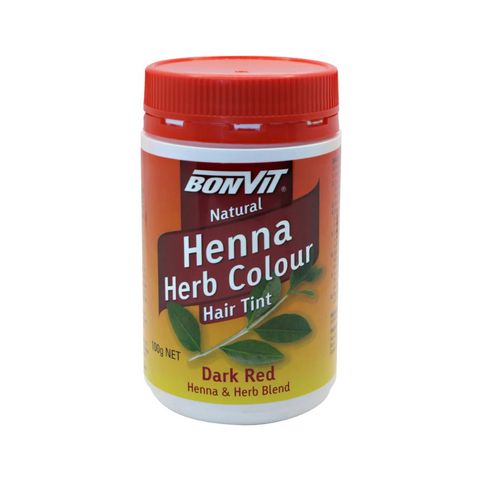 Bonvit Henna Hair Tint Powder Dark Red 100g