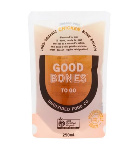 GOOD BONES TO-GO Organic Chicken Bone Broth 250ml
