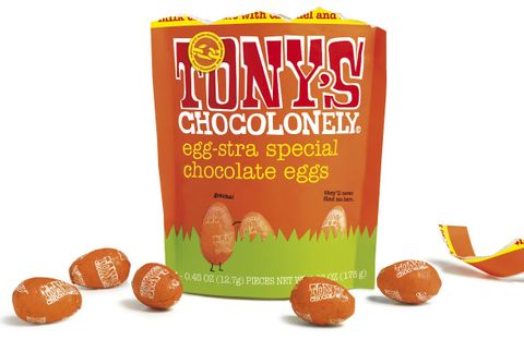 Tony's Chocolonely Milk Caramel Sea Salt 14 Eggs 178g