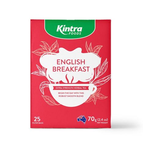 Kintra Foods English Breakfast 25 Teabags
