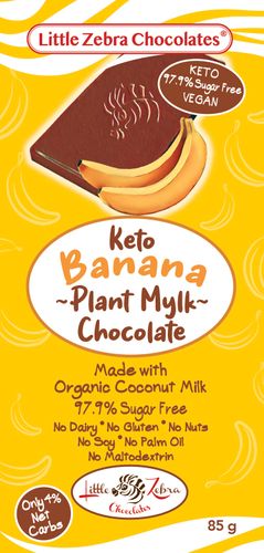 LZC Keto Banana Plant Mylk Chocolate 85g x 12 CDU