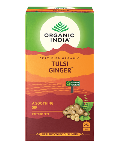 Organic India Tulsi Tea Ginger 25 Tea Bags
