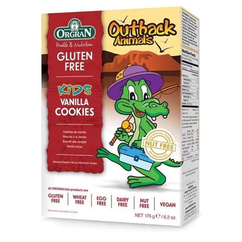 Orgran Outback Animal Cookies Vanilla 175g