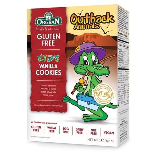 ORG Outback Animal Cookies Vanilla 175gm