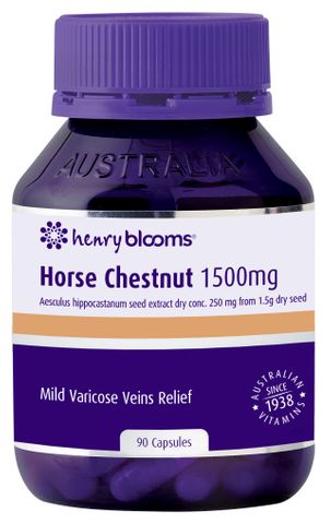 Henry Blooms Horse Chestnut 1500 - 90 Capsules