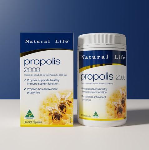Natural Life Propolis 2000mg 365 Capsules