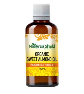 Nature's Shield Cold Pressed Organic Sweet Almond Oil 100 mL
