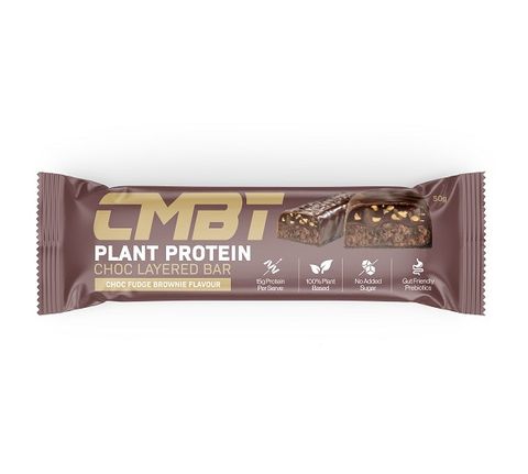 CMBT Nutrition Layered Protein Bar Chocolate Fudge 50g - Box of 12