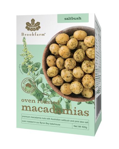 Premium Oven Roasted Macadamias Whole Saltbush 100g