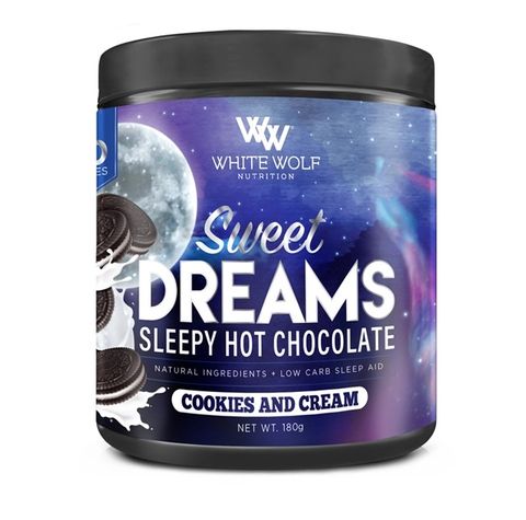 White Wolf Nutrition Sweet Dreams Sleepy Hot Chocolate Cookies Cream 180g