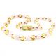 Baltic Babies Baby Necklace Rose Quartz & Lemon Amber