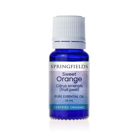 Springfields Certified Organic Essential Oil Sweet Orange 10ml