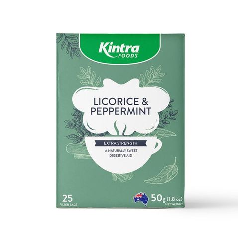 Kintra Foods Tea Licorice & Peppermint 25 Tea Bags