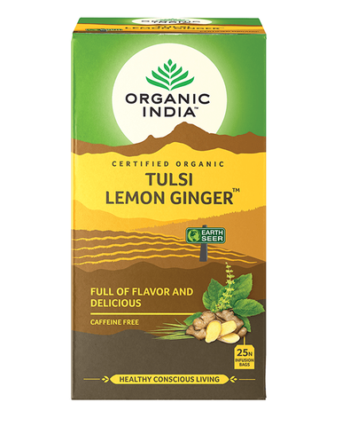 Organic India Tulsi Tea Lemon Ginger Tea