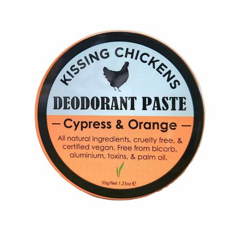 Kissing Chickens Natural Deodorant Paste Cypress & Orange 35g