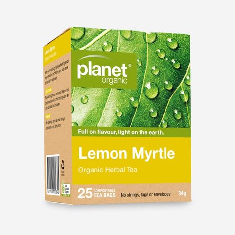 Planet Organic Herbal Tea Lemon Myrtle 25 Tea Bags