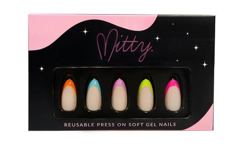 Mitty Press On Nails Pop My Rainbow 30pcs