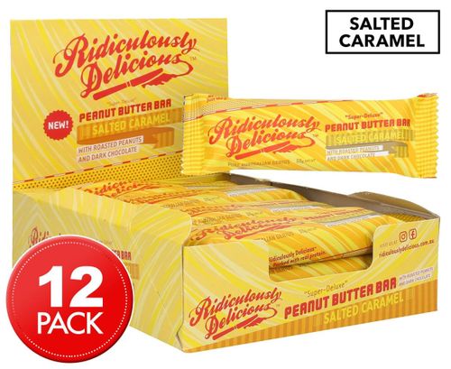 RD Peanut Butter Bar Salted Caramel 50g Box of 12