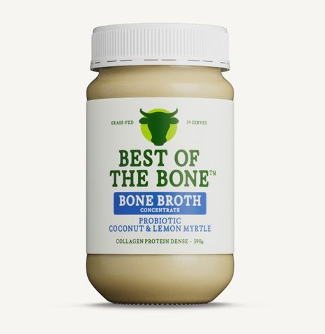 Best of the Bone Broth Concentrate with Probiotic Coconut Lemon Myrtle Turmeric 390g