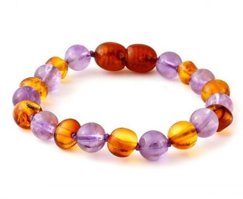 Baltic Babies Bracelet Amethyst