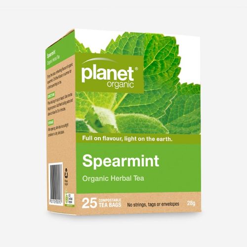 Planet Organic Org Tea Bags 25s Spearmint