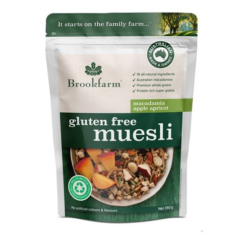 Brookfarm Gluten Free Apple Apricot Macadamia Muesli