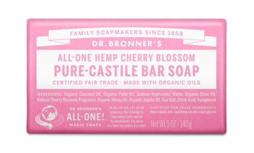Dr Bronner's 18-in-1 Pure Castile MAGIC BAR SOAP Cherry Blossom 140g