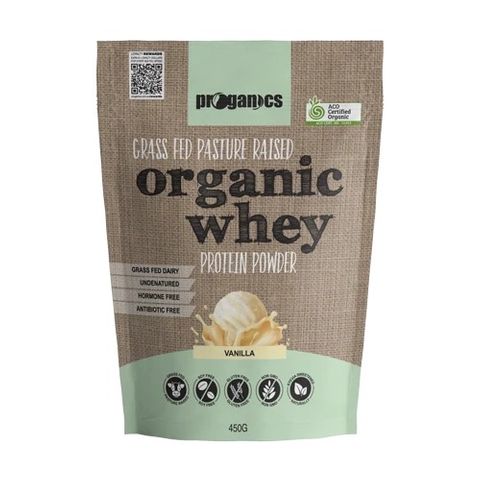Proganics Organic Whey Vanilla 450g