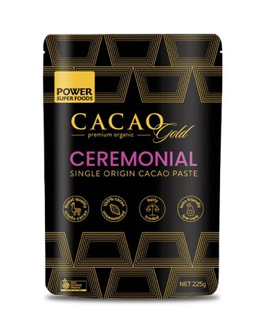Power Super Foods Cacao GOLD Ceremonial Cacao Paste Chunks Certified Organic