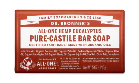 Dr Bronner's 18-in-1 Pure Castile MAGIC BAR SOAP Eucalyptus 140g