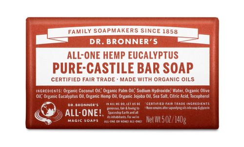 Dr Bronner's 18-in-1 Pure Castile MAGIC BAR SOAP Eucalyptus 140g