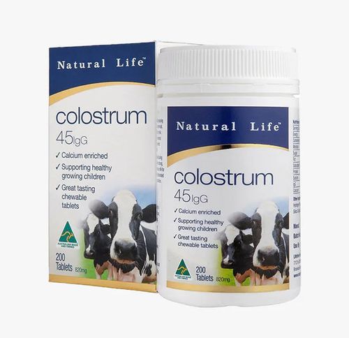 Natural Life Colostrum 45mg IgG Chewable 200 Tabs