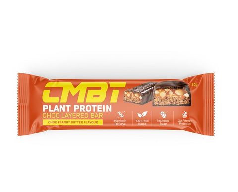 CMBT Nutrition Layered Protein Bar Choc Peanut Butter 50g - Box of 12