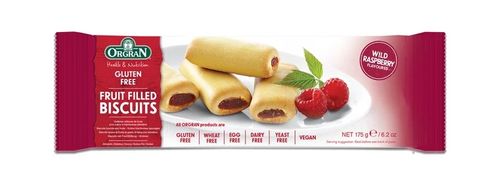ORG Wild Raspberry Fruit Filled Biscuits 175gm