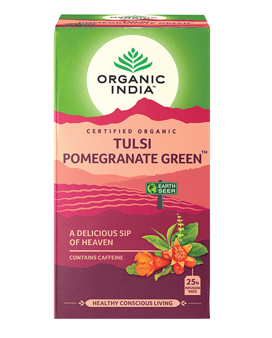 Organic India Tulsi Pomegranate Green Tea