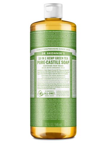 Dr Bronner's 18-in-1 Pure Castile MAGIC SOAP Green Tea
