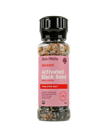 Hab Shifa Organic Himalayan Rock Salt & Black Seed Grinder 200g