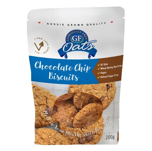 GF Choc Chip Biscuits 200g 10 Pack