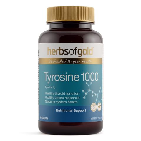 Herbs of Gold Tyrosine 1000 60 tablets