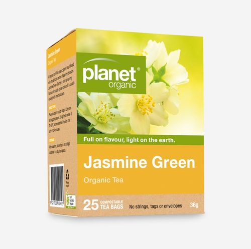 Planet Organic Org Tea Bags 25s Jasmine Green