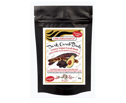 Little Zebra Chocolates Dark Carob Buds 85g pouch