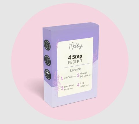 Mitty 4 Step Pedi Kit Lavender 4x20ml