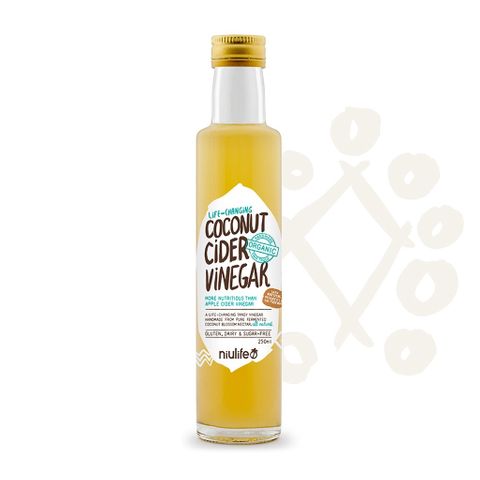 Niulife Handmade Coconut Cider Vinegar Certified Organic 250ml