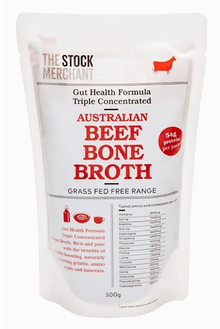 The Stock Merchant Gut Health Bone Broth Beef 500g