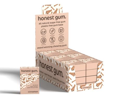 Honest Gum Chewing Gum Cinnamon 15pcs (21g) - Box of 20