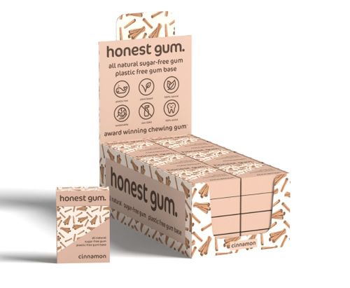 Honest Gum Cinnamon Chewing Gum 15pcs (21g) x 20