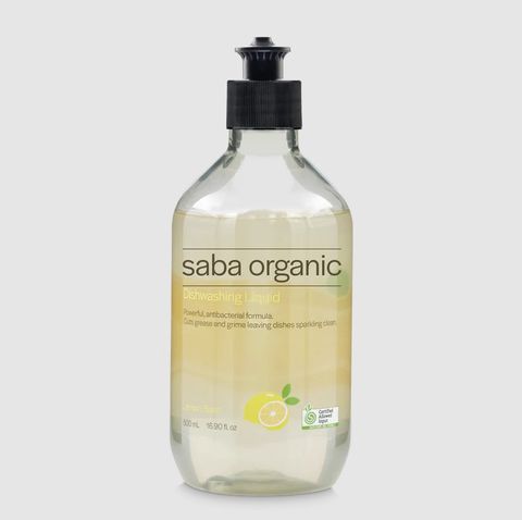 Saba Organic Dishwashing Liquid Lemon Blast 500ml