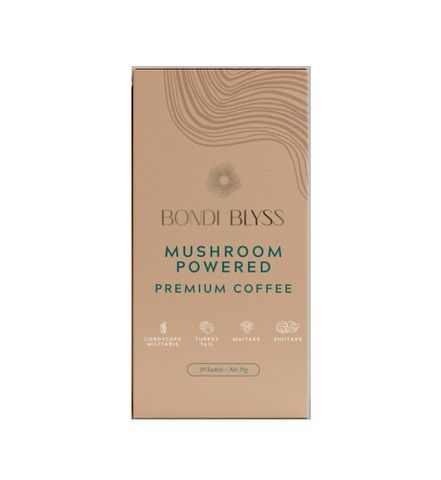 Bondi Blyss Mushroom Powered Premium Coffee 10 x 35g